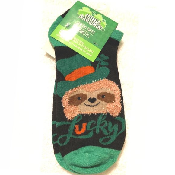 Accessories - *3/$15* Sloth Lucky St. Patrick's Day Socks